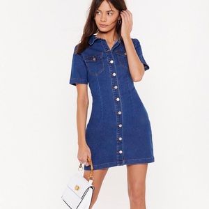 NASTY GAL DENIM BUTTON UP